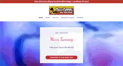 Desktop Screenshot of maxxtanning.com